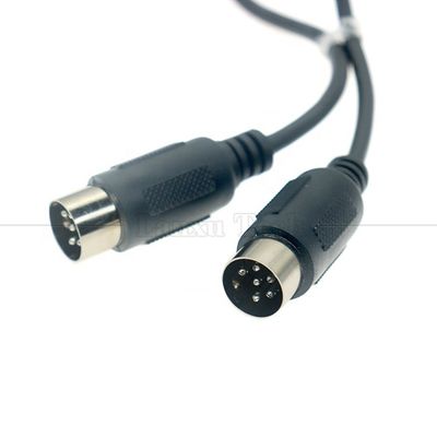 0.2m 1m 2m 3m Schild männlich zu männlich MIDI 6 Pin Din Verlängerungskabel für Tastaturmikrofon Gitarre