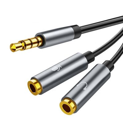 1 Männlich auf 2 Weiblich Kopfhörer Y Splitter 3,5 mm Jack Audio Splitter Kabel