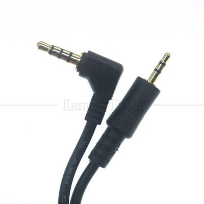 2.5mm 3 Pole Jack zu 90 Grad Rechtswinkel 4 Pole 3.5mm TRRS Jack Stereo Audio Kabel für TV Radio