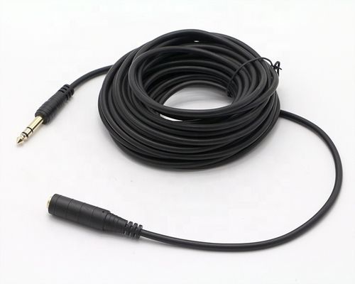 GOLDENKONNEKTER 6.35mm Jack 1/4 Zoll TRS Männlich bis 1/4 Zoll TRS Weiblich Stereo Audio Jack Kabel