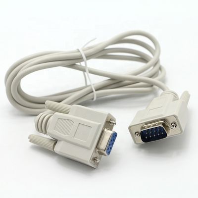 Männlich-Frauen DB9 RS232 9 Pin Straight Through Extension Seriendatenkabel