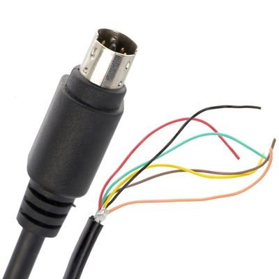 Anpassung 6 7 8 PIN MINI DIN bis Pigtail Offene Zinndrahtkabel