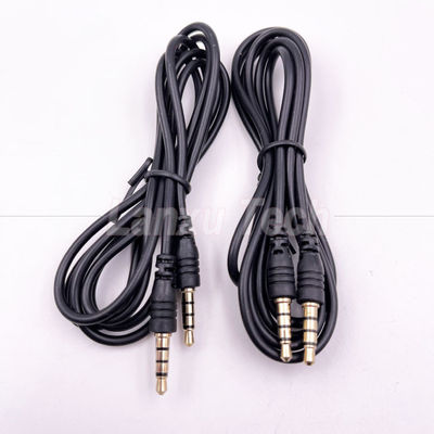 Stock Männlich auf Männlich 3,5 mm 4 Pole Stereo Jack Mikrofon Audioverlängerungskabel für Kopfhörer Computer Lautsprecher