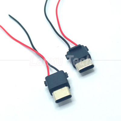 USB-Typ C 2-Stift-Männlich-Stecker-Anschlusskabel für Telefon-Stromversorgung