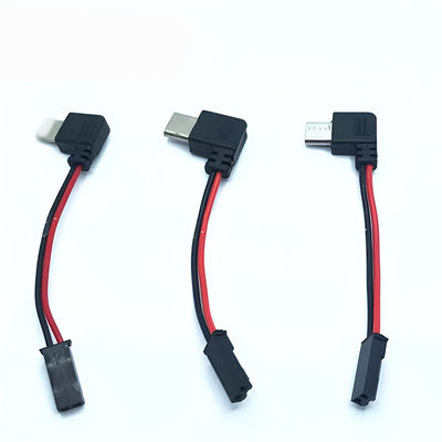 90 Grad Rechtswinkel USB 8 Pin Micro Typ C bis JST SYP Steckkabel für Motorradfahrer Magnettelefonhalter