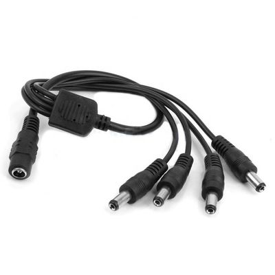 1 bis 4 Wege 1 Weiblich bis 4 Männlich 5,5x2,1 mm Gleichspannungsspalterkabel für CCTV-Kamera LED