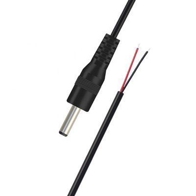 DC Barrel Jack Männlich 3,5x1,35mm bis Stripped Tined Wire Pigtail Bare End Kabel