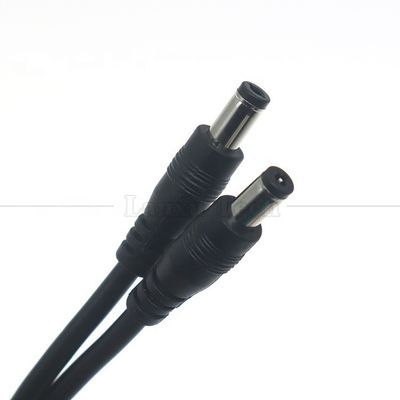 Custom 16AWG 18 20 22 24 26 28 AWG Männlich zu Männlich 5.5x2.1mm 5.5x2.5mm 3.5x1.35mm 12V Gleichspannungs-Ausleiter für CCTV
