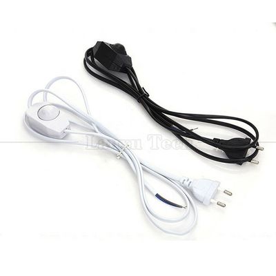 1.8m EU-Anschluss ON OFF LED Dimmer Controller Adapter AC Stromverlängerungskabel für Tischlampe
