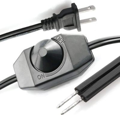 1.8m Drehknopf Verstellbarer LED-Dimmerschalter Steuerung Stromkabel für Lampen-LED-Streifen