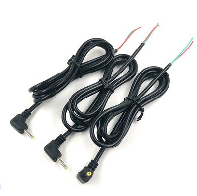 Custom 90 Grad Winkel DC Fass Jack 2.5x0.7mm zu entklebten geballten nackten Draht Ende Kabel