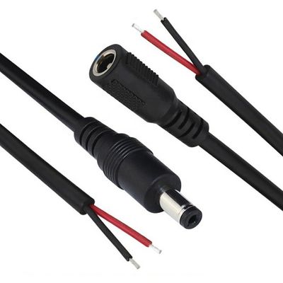 12V Gleichspannungs-Fass Jack 5,5x2,1mm 5,5x2,5mm 3,5x1,35mm Männlich Weiblich Steckdose zum offenen Pigtail Gleichspannungskabel