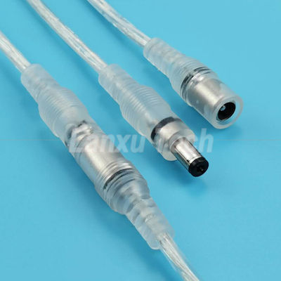 Wasserdicht Männlich auf weiblich DC.5x2.1mm Barrel Jack Stromverlängerungskabel für LED-Streifenlampe Glühlampe