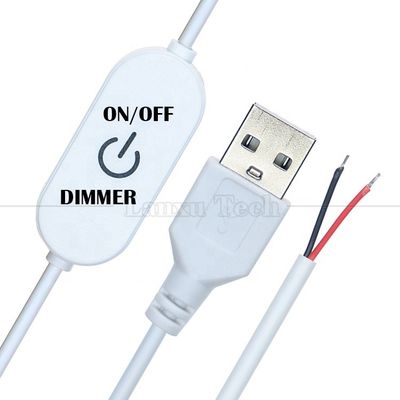 5V Touch Switch ON OFF Controller Schrittloses USB zum Öffnen von Kabeln Endkabel LED Dimmer für Led-Streifenlampe
