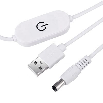 5V 2A USB TO dc 5,5*2,1mm verstellbarer Schalter Fernkabel Led-Banddämpfer für Lampenlicht