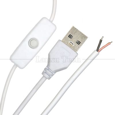 Hochwertiges 5V-USB zum Öffnen von Dose-Draht ON OFF 501 Schaltknopf-Stromverlängerungskabel für Weihnachtslampe