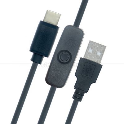 5V USB A Männlich auf Typ C USB Schalter Strom ON OFF Kabel für Raspberry Pi LED Strip
