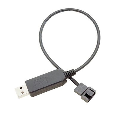 USB 5V bis 12V Spannung Steigerung 3 Pin und 4 Pin PC Ventilator-Power-Adapter-Kabel