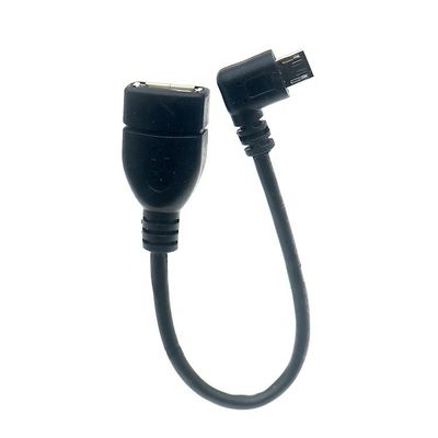 Tragbare kurze 90 Grad rechten Winkel Micro V8 bis USB weibliche Steckdose OTG Adapterkabel für Telefon Laptop