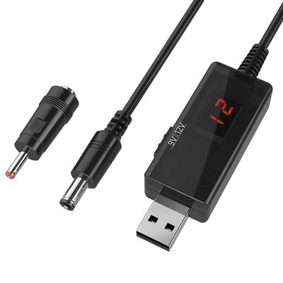 LED-Display Multi-kompatible Spannung Set Up Booster 5V bis 9V 12V USB zu Gleichspannungsladekabel
