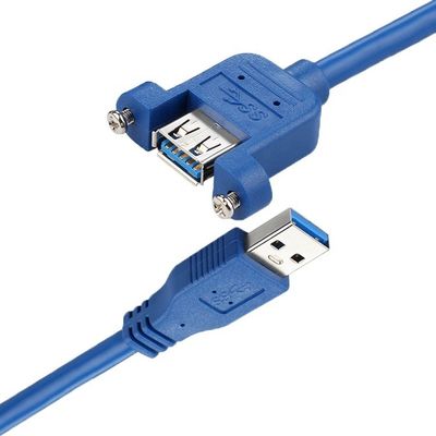 Hochgeschwindigkeitsdaten 5Gbps USB 3.0 Typ A Männlich-Frauen-Panel Mount USB 3.0 Erweiterungskabel