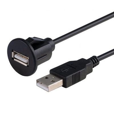 CUSTOM 1M Autodashboard Spülung USB A Männlich auf USB A weiblich Panel Mount Kabel