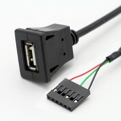 CUSTOM Snap Socket USB 2.0 Ein männliches Kabel mit 6 Drähten