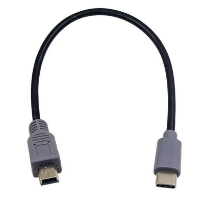 Datenladung USB Typ C zu Mini 5 Pin USB OTG Adapterkabel für Kamera Telefon Video
