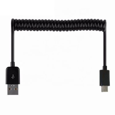 OEM 1M 2M Datenladung Spirale Spirale USB zu MINI USB Kabel