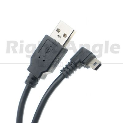 Maßgeschneiderte 1m 2m 3m 90 Grad nach oben nach unten Links-Rechtswinkel Datenaufladung USB A Männlich bis Mini 5pin USB-Verlängerungskabel für Kamera