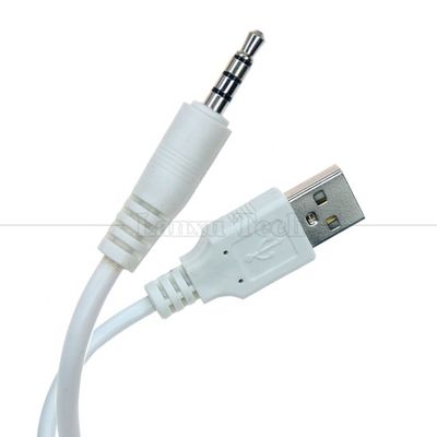 Personalisierte Datenaufladung USB A Männlich bis Aux 4 Pole 3,5 mm Audio Jack Adapter Kabel für Lautsprecher Kopfhörer
