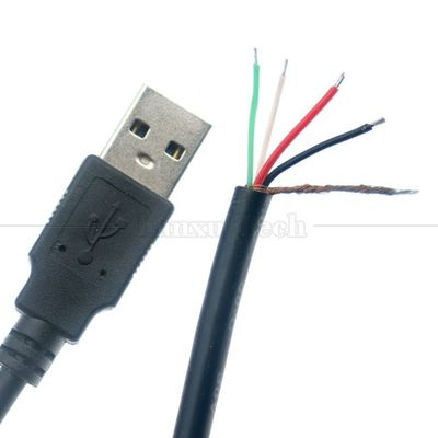 USB-A-Männlich bis entferntes Kabel mit offenem Ende