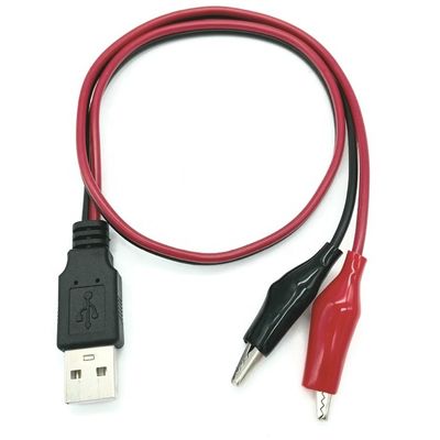 Krokodil Klemmen Alligator Clip auf USB A Männliche Testdraht Adapterkabel für Testschaltung