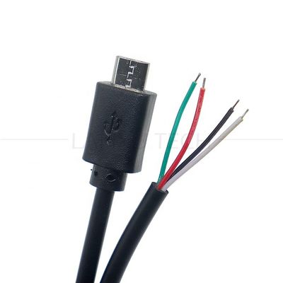 OEM Custom Micro B V8 5 Pin USB Männlich zu öffnen Pigtail Bar Kabel