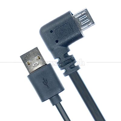 0.5M 1M 2M Datenaufladung Rechtswinkel Micro zu USB Ladekabel für Telefon Tablet GPS
