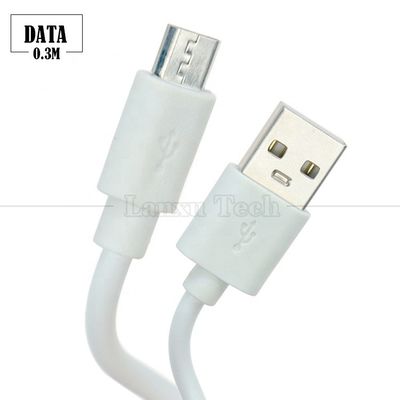 Kurz 30cm Weiß Schwarz Daten V8 Micro USB Ladekabel für Android Telefon