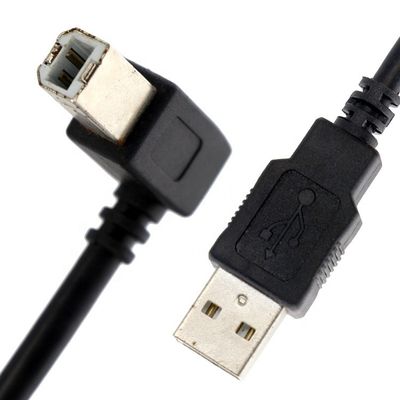 Custom 1M 1.5M 3M 90 Grad Rechtswinkel USB 2.0 Druckerkopf Stromverlängerungskabel für Epson HP