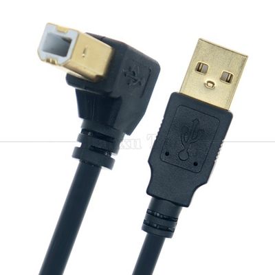 Links nach oben nach rechts nach unten Winkel 90 Grad Winkel USB A bis USB B Kabel für Druckerscanner