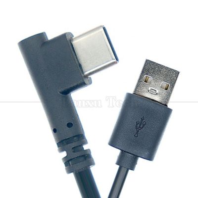 1M 1.5M 2M 3M Synchronisierungsdatenaufladung 90 Grad Winkel USB Typ C Ladekabel für Telefon-Tablet-Kamera