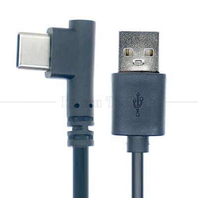 Hochwertiges 90-Grad-Rechtswinkel-USB-zu-Typ-C-Datenlade-Kabel für Telefon-Tablet-Kamera