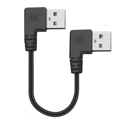 CUSTOM 0.25M 0.3M 90 Grad Geraden Winkel Männlich USB nach Rechtswinkel Männlich USB 2.0 Kabel
