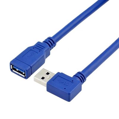 Hochgeschwindigkeit 5 Gbps 90 Grad Rechtswinkel USB 3.0 Typ A USB 3.0 Erweiterungskabel von Mann zu Frau