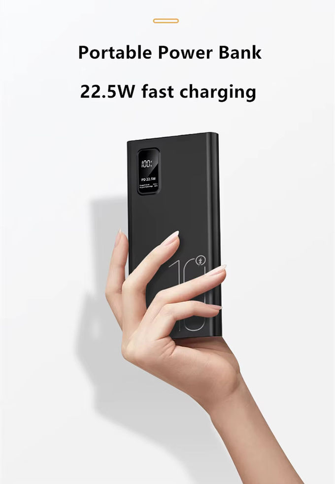 Outdoor Portable 10000mah PowerBank LED-Display PD QC3.0 22,5W Schnellladung Slim Power Banks 10000mAh USB-C Ladegerät für iphone 15 2