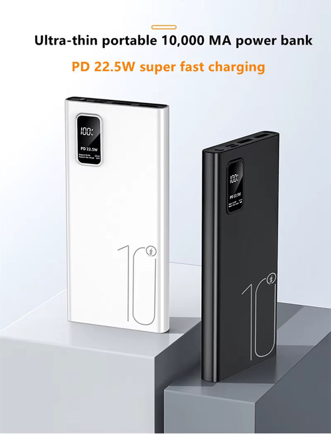 Outdoor Portable 10000mah PowerBank LED-Display PD QC3.0 22,5W Schnellladung Slim Power Banks 10000mAh USB-C Ladegerät für iphone 15 1